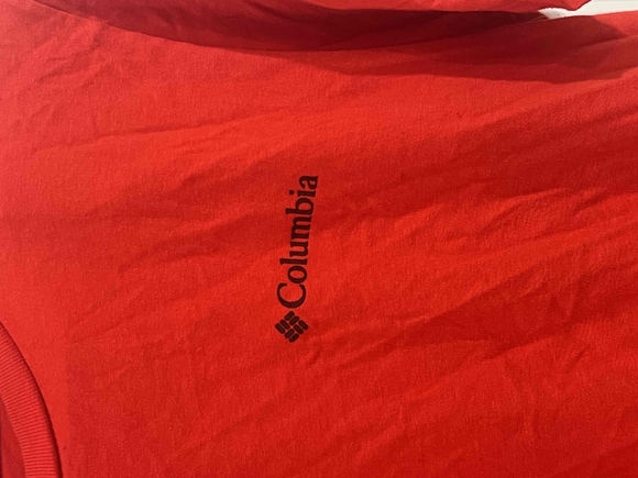 Columbia Mens Short Sleeve Red T Shirt Size M - Picture 2 of 5